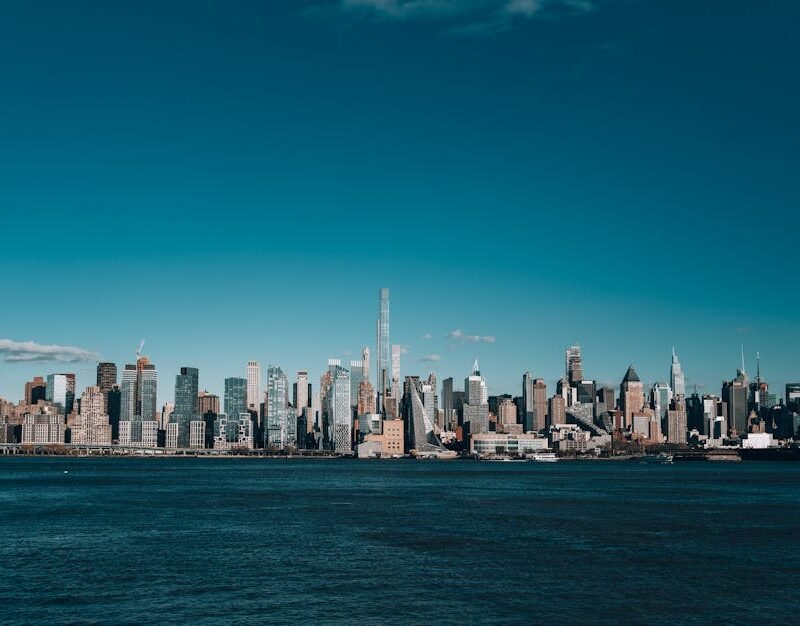 City Architecture - Stunning view of the New York City skyline with #28909155