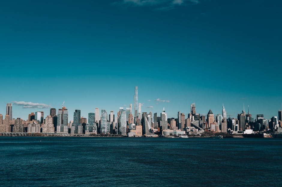 City Architecture - Stunning view of the New York City skyline with #28909155