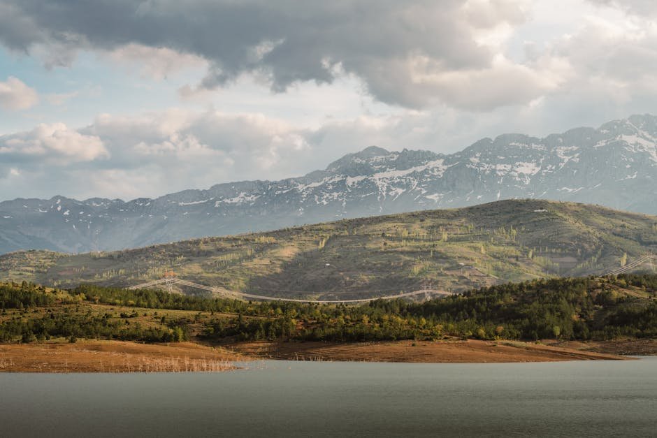 Mountain Landscapes - A breathtaking view of a mountain landscape with #34712155