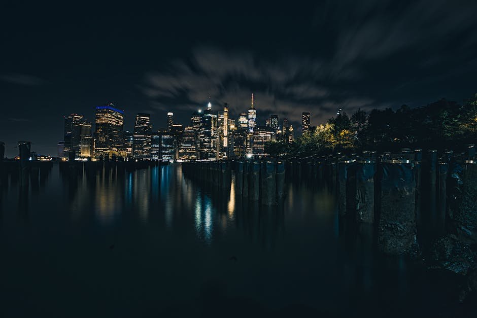 City Architecture - Captivating long exposure of New York City's sky #5496084